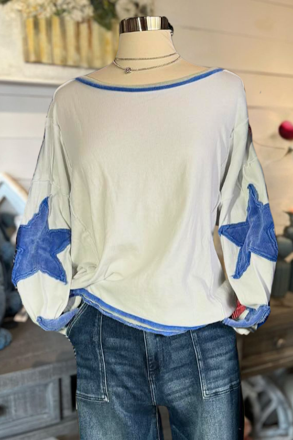 Star Patch Pullover